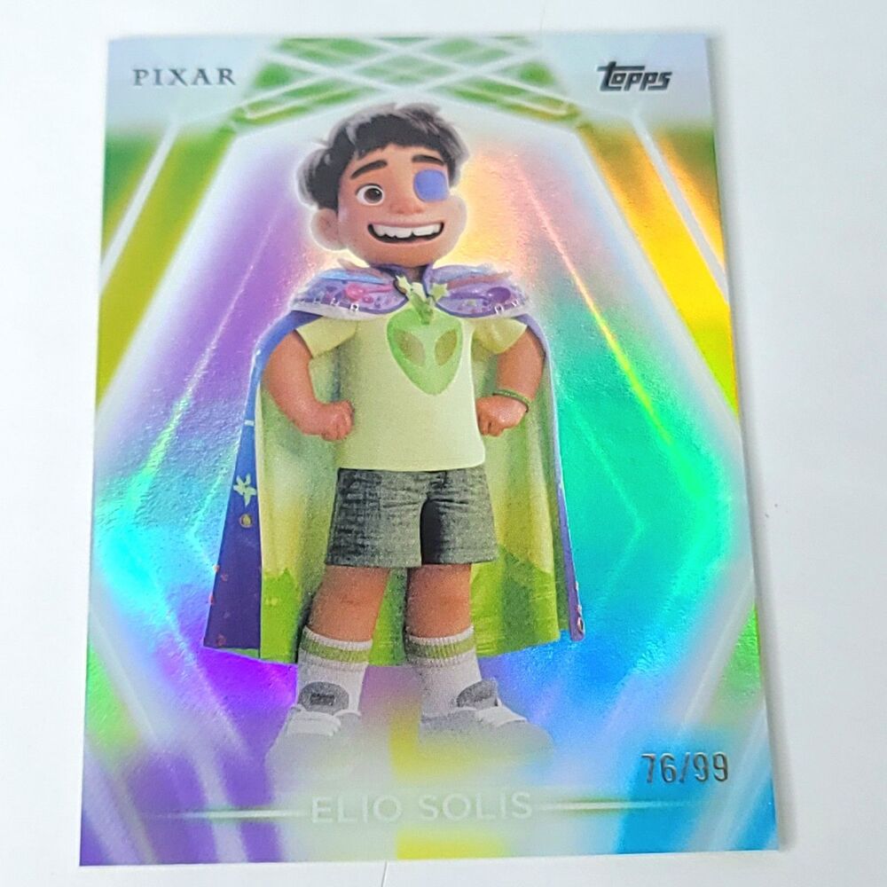 Elio Solis Topps 2026 Disney Neon Holo Parallel Refractor Limited 76/99